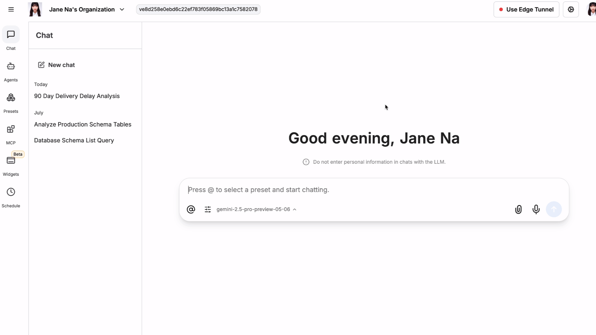 LLM 모델 선택 미리보기