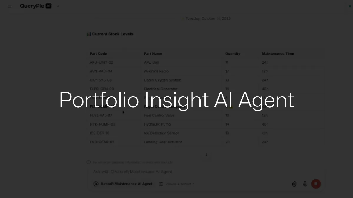 AIP 사용 사례: 포트폴리오 인사이트 AI 에이전트